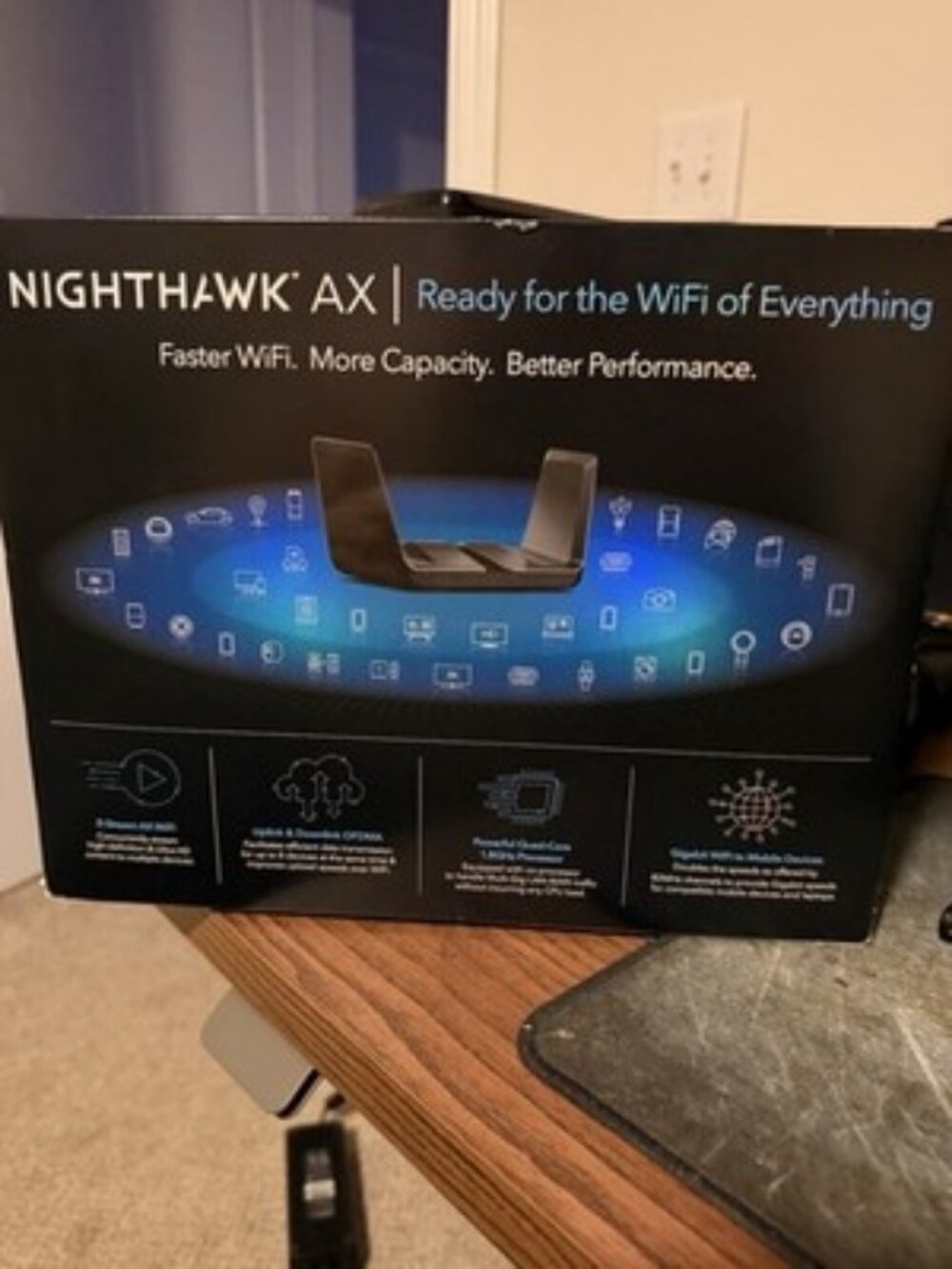 NETGEAR Nighthawk AX8 Dual-Band 8-Stream Wi-Fi 6 Router AX6000 - Picture 2 of 4